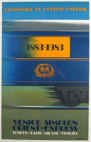 Simplon Orient Express Centenaire travel poster